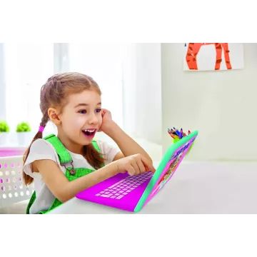 Lexibook: Mancs Őrjárat - Skye Magyar/Angol nyelvű oktató laptop (rózsaszín) - . kép