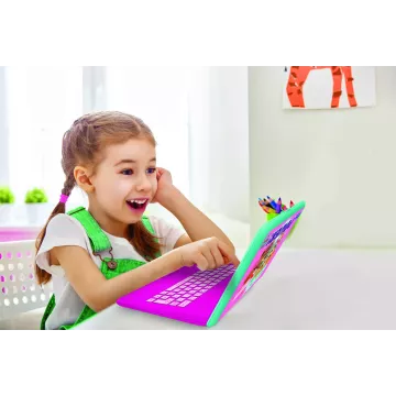 Mancs Őrjárat - Skye Magyar/Angol nyelvű oktató laptop (rózsaszín) - . kép