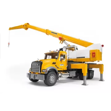 Camion cu macara Bruder MACK Granite Liebherr - .foto