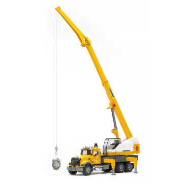 Bruder MACK Granite Liebherr darus teherautó - . kép