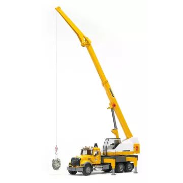Bruder MACK Granite vrachtwagen met Liebherr hijskraan - .afbeelding