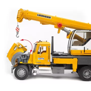 Camion cu macara Bruder MACK Granite Liebherr - .foto