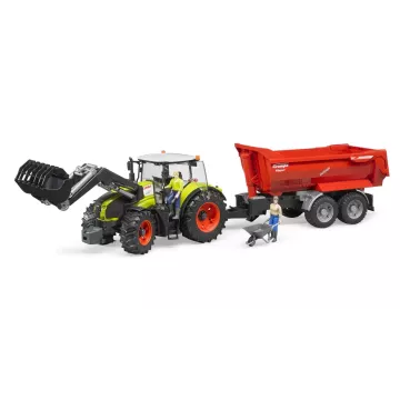 Bruder Claas Axion 950 homlokrakodóval - . kép