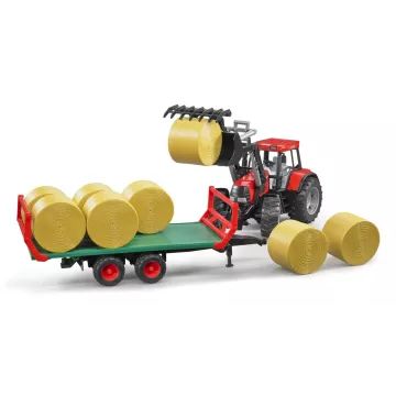 Rimorchio per trasporto balle Bruder con 8 rotoballe - .immagine