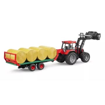 Rimorchio per trasporto balle Bruder con 8 rotoballe - .immagine