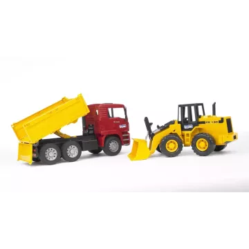 Camion de construcții Bruder MAN TGA și încărcător frontal articulat FR 130 - .foto