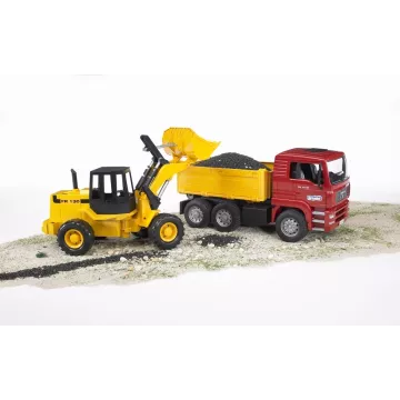 Camion de construcții Bruder MAN TGA și încărcător frontal articulat FR 130 - .foto