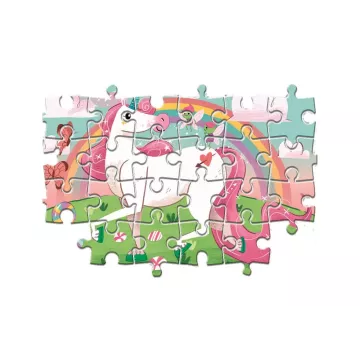 Clementoni: Puzzle cu unicorni - 2 x 20 piese - .foto