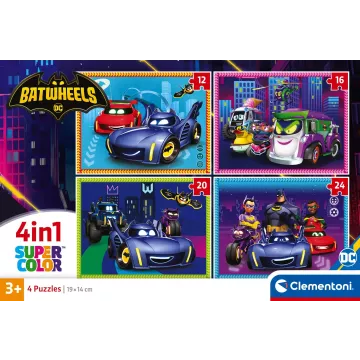 Clementoni: Batwheels - 4 az 1-ben puzzle - . kép
