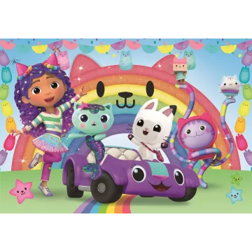 Clementoni: Puzzle Casa lui Gabi pentru păpuși - 2 x 60 piese - .foto