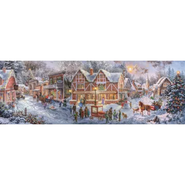 Clementoni: Karácsonyi készülődés puzzle - 1000 db-os - . kép