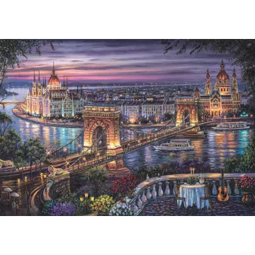 Clementoni: Luminile Dunării puzzle - 1000 piese - .foto