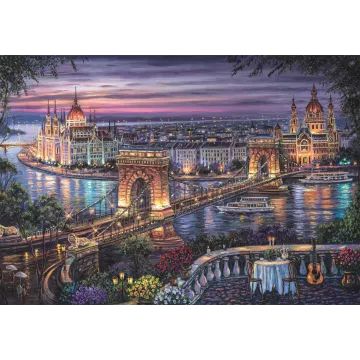 Clementoni: A Duna fényei puzzle - 1000 db-os - . kép