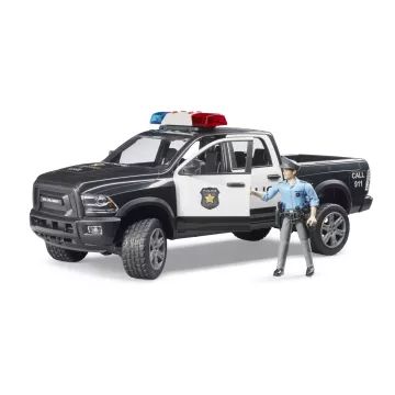 Bruder RAM 2500 politiewagen met agent en accessoires - .afbeelding