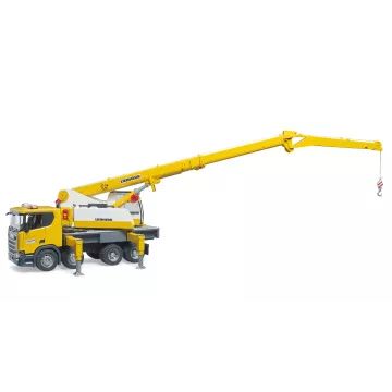 Bruder Scania Super 560R Liebherr Kranlastwagen mit Licht- und Soundmodul - . bild aus