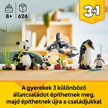 LEGO® Creator 3in1 Vadállatok: Pandacsalád 31165-CSOMAGOLÁSSÉRÜLT - . kép