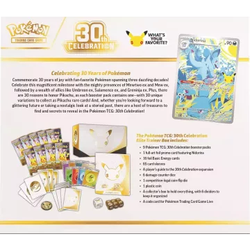 POKÉMON KÁRTYAJÁTÉK: 30. ÉVFORDULÓ - ELITE TRAINER BOX - CSOMAGOLÁSSÉRÜLT- - . kép