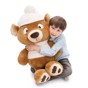 Nici: Capiccino, o urso de pelúcia - 70 cm, sentado - .Imagem