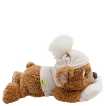Nici: Cappuccino, de pluchen beer met kussen - 35 cm, liggend - .afbeelding