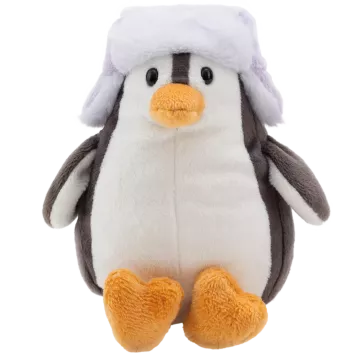 Nici: Vicces plüsspingvin sapkában - 12 cm - . kép