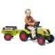 Claas Ares 657 traktor s prikolico. - .slika
