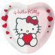 Živjo Kitty: Krožnik v obliki srca 23 cm - .slika