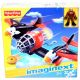 Fisher-Price: Imaginext Vladarji neba - rdeče dvotrupno letalo s pilotom - .slika