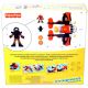 Fisher-Price: Imaginext Vladarji neba - rdeče dvotrupno letalo s pilotom - .slika