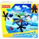 Fisher-Price: Imaginext Vladarji neba - modro dvomotorno letalo s pilotom - .slika