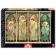 Alfons Mucha: Deli dnevi 2000-delna sestavljanka - .slika