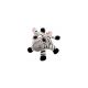 Črno-bela plišasta zebra - 25 cm - .slika