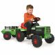 Injusa: Grüner Elektro-Traktor mit Anhänger - 6V - . bild aus