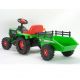 Injusa: Grüner Elektro-Traktor mit Anhänger - 6V - . bild aus