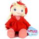 Dolly plišasta lutka - 32 cm - v rdeči obleki - .slika
