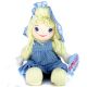Dolly plišasta lutka - 45 cm - v modro-rumeni obleki - .slika