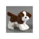 Stoječa plišasta figura psa rjavo-bele barve, visoka 27 cm - .slika