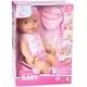 Nyfødt baby interaktiv dukke - 30 cm - .billede