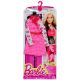 Barbie: Obleka in dodatki - roza plašč s karirastim vzorcem - .slika