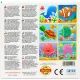 Puzzle mixte avec cubes, 4 pièces - Animaux marins - .image