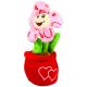 Cvetlični lonec: plišasta figura - svetlo roza, 20 cm - .slika
