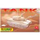 Leseni 3D model - Tank - z navodili v madžarščini - .slika