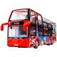 Turistični avtobus z dvema nadstropjema - rdeč - .slika