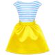 Barbie: Obleke - modro-belo-rumena - .slika