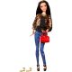 Barbie: Style Fashion - Lutka Raquelle v kratkem plašču z leopardjim vzorcem - .slika