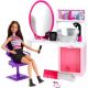 Barbie: Sijoči stil salon - Salon za friziranje s temnolaso punčko - .slika