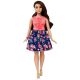 Barbie Fashionistas - Lutka v krilu z vzorcem vrtnice - .slika