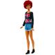 Barbie Fashionistas - Lutka temnopolte barve s kodrastimi lasmi - .slika
