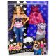 Barbie Fashionistas: plastična lutka z blond lasmi, v kavbojkah in majici - .slika