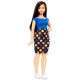 Barbie Fashionistas: Barbie lutka zaobljena, v krilu s pikami - .slika