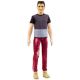 Barbie Fashionistas: lutka Ken s črnimi lasmi, v rdečih hlačah - .slika